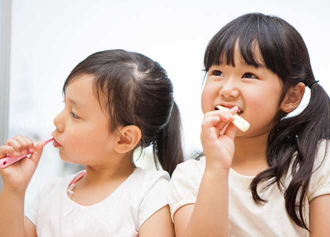 お子さまの予防を中心に、虫歯になりにくいお口づくりの指導を行っています