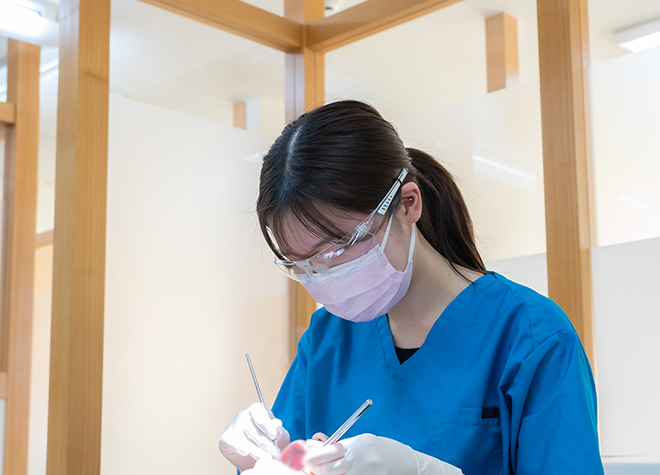 歯科衛生士が複数名在籍し、患者さまの口腔内の健康をお守りいたします