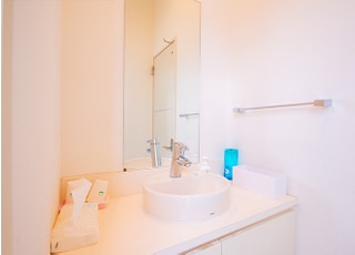 ブラッシングスペースがあります。