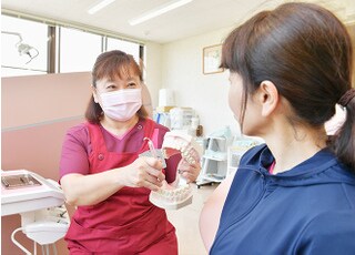 ていねいな説明を心がけています。