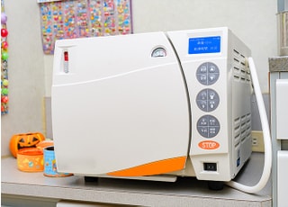 滅菌器を利用して、衛生管理に気をつけています。