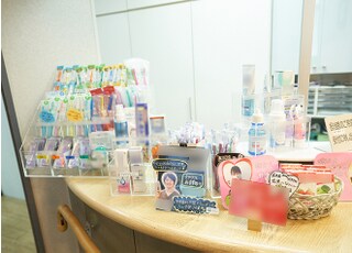 セルフケアグッズをこだわって用意しています。