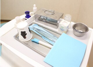 滅菌パックを利用し、使用前に開封いたします。