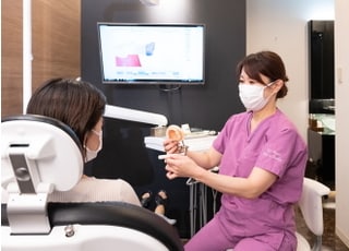 ご自宅でのケアのためにもブラッシングのコツをお伝えします。