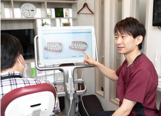 治療イメージを確認しながらの治療計画が立てられます。