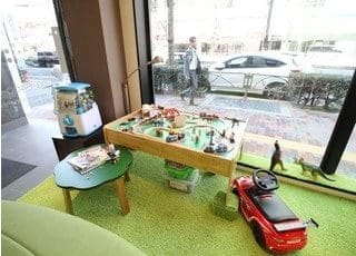 キッズスペースを設置しています。お子様連れの方も大歓迎です。