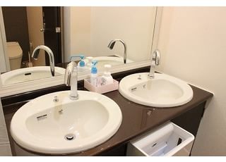 清潔な洗面台です。