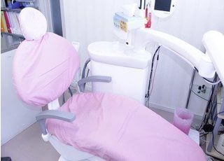 診療チェアの衛生管理にも気をつけています。