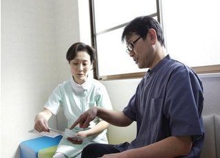 医師・スタッフが分かりやすい治療説明を行います。