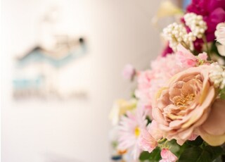 院内が明るい雰囲気であるように心がけています。