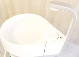 こちらでお口をおゆすぎください。