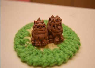 かわいい置物も置いております。