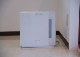 院内感染防止のために空気清浄機を設置しております。
