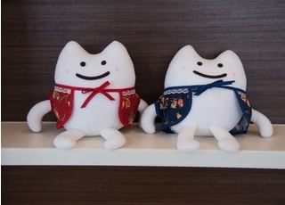 院内に置いている歯のぬいぐるみです。