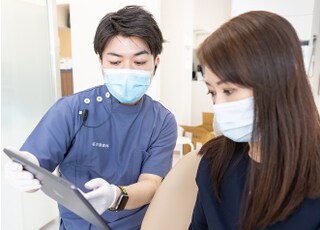 患者様には、しっかりと説明をおこないます。 患者様には、しっかりと説明をおこないます。