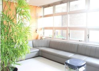 日の光も入り清潔感のある待合室です。