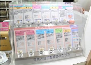 かぶせ物のサンプルをご覧いただけます