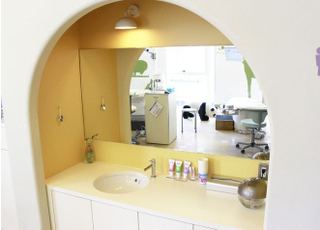 お子さま専用のブラッシングスペースです。