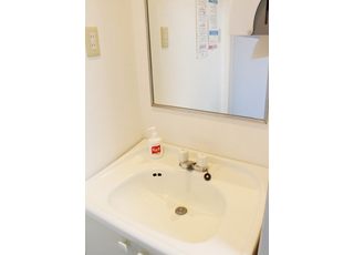 洗面台です。常に清潔に保っています。