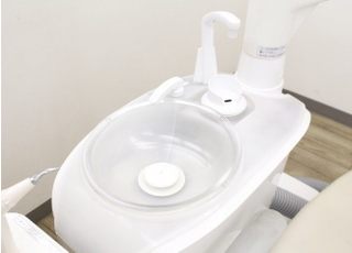 こちらでお口をゆすいでいただけます。