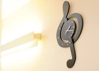 音符の時計です。