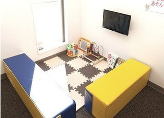 キッズスペースです。お子様連れの方もお気軽におこしください。