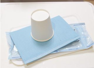 ディスポーザブル(使い捨て)製品を取り入れ、衛生管理に努めています。