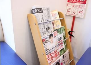 雑誌などを置いております。ご自由にお読みください。