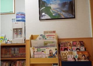 雑誌等ご用意しております。ご自由にご覧ください