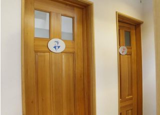 お手洗いはこちらです。