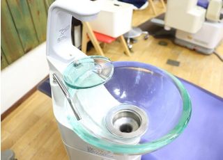 こちらでお口をゆすぎください。