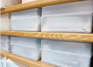 滅菌後は、ボックスに入れて保管しています。