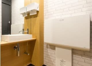 バリアフリーの洗面所です。