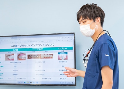 口内の状態を把握した上で、分かりやすい説明ができるよう取り組んでいます