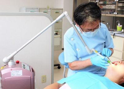 歯周病を予防するために、お口の汚れが歯石に変わる前に取り除くようにしています