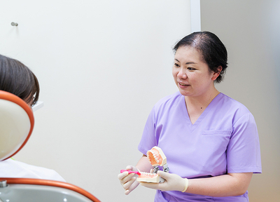 当院のメンテナンスは、担当歯科衛生士制を導入しています