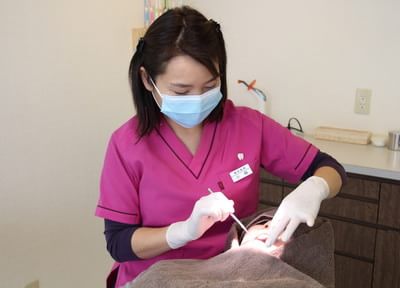 子育て経験のある女性歯科医師も治療を担当しています