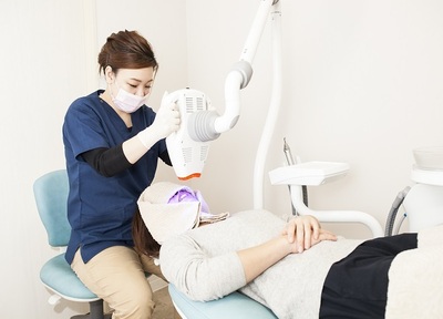 患者さまの歯にやさしい、国産（日本製）のホワイトニング剤を使用しています