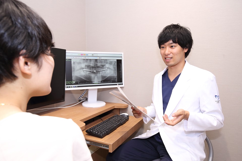 歯を失った方が、前向きに生活できるような治療方針を一緒に考えます