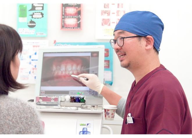 患者さまの笑顔があふれるような歯科医院を目指し、丁寧な説明をした上で診療しています。