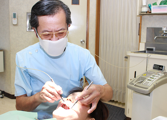 歯周病の治療や親知らずの痛み、顎関節症等の治療が行えます