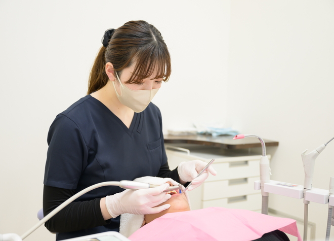 予防歯科の一環として、保険診療で行えるクリーニングに力を入れています