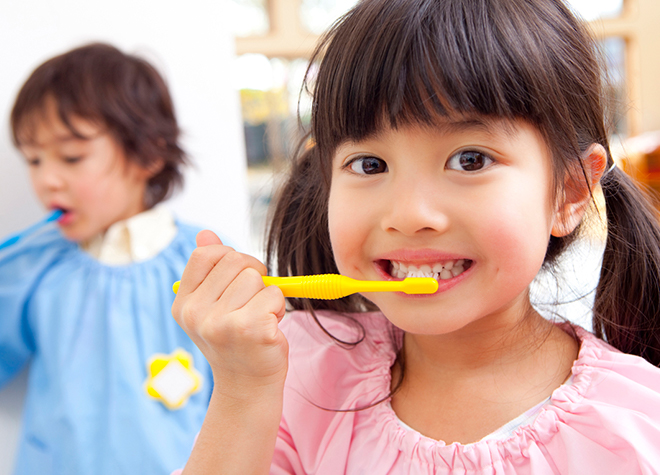 お子さまのお口の健康を守ることも大切にしています