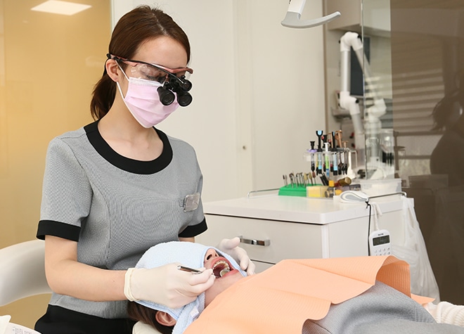 ご自身の歯を大切にするため、できるだけ歯を削らない・抜かない治療をしています。