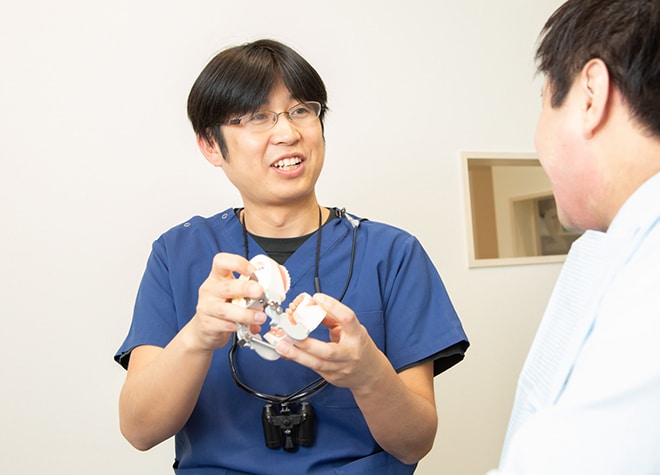 事前説明をご理解いただいた上で、ご自身のお口に合った治療方法をお選びください。