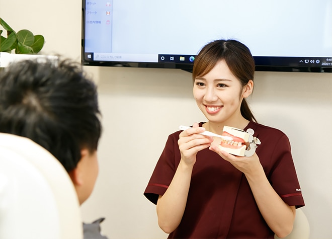 歯科医師だけではなく、歯科衛生士も担当制で患者さまのお口の健康をサポートします