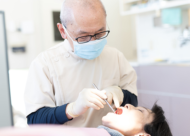 虫歯の痛みを改善するのはもちろん、再発リスクの少ない、ていねいな歯の根の治療にもこだわっています