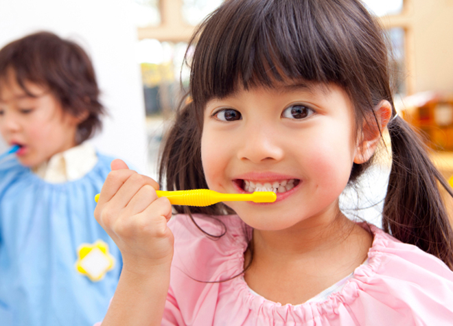お子さまの将来の歯を守るため、小さな頃から健康な歯をつくるためのサポートをしています！