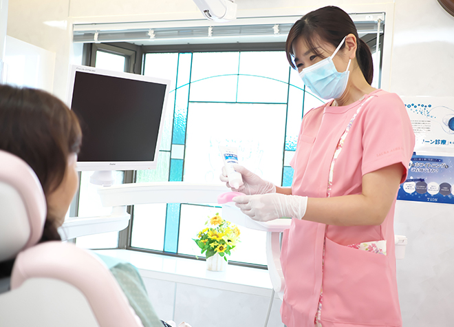 患者さまのお口の健康を守るため、当院は担当歯科衛生士制を導入しています