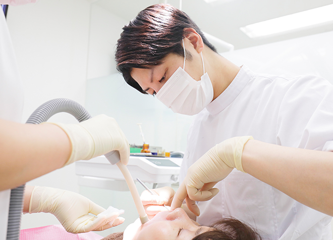 常勤の歯科衛生士が6名以上在籍、気兼ねなく受けられる「歯のクリーニング」「ホワイトニング」